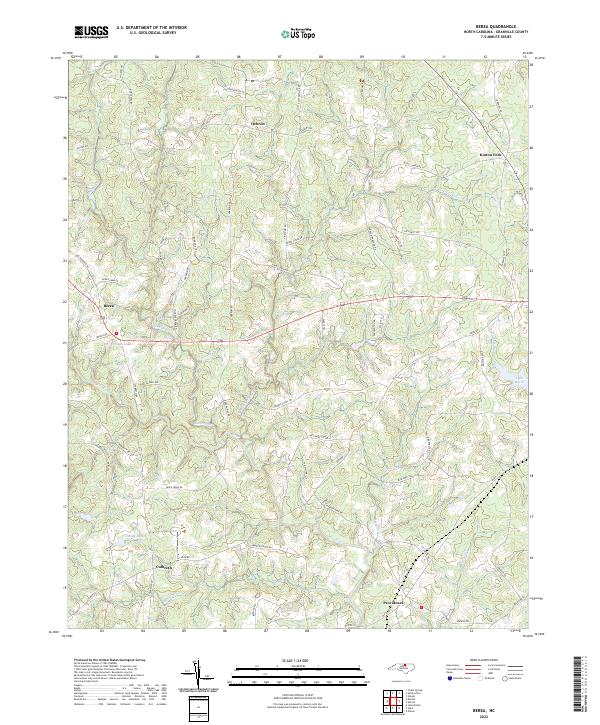 Berea topographic map thumbnail