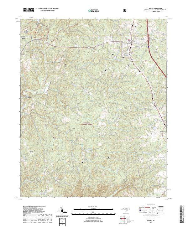 Biscoe topographic map thumbnail