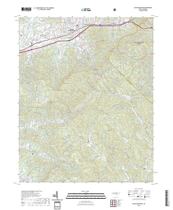 Black Mountain topographic map thumbnail