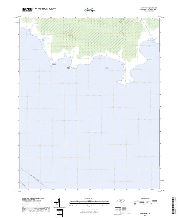 Bluff Point topographic map thumbnail