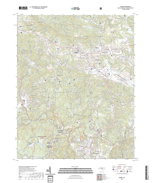 Boone topographic map thumbnail
