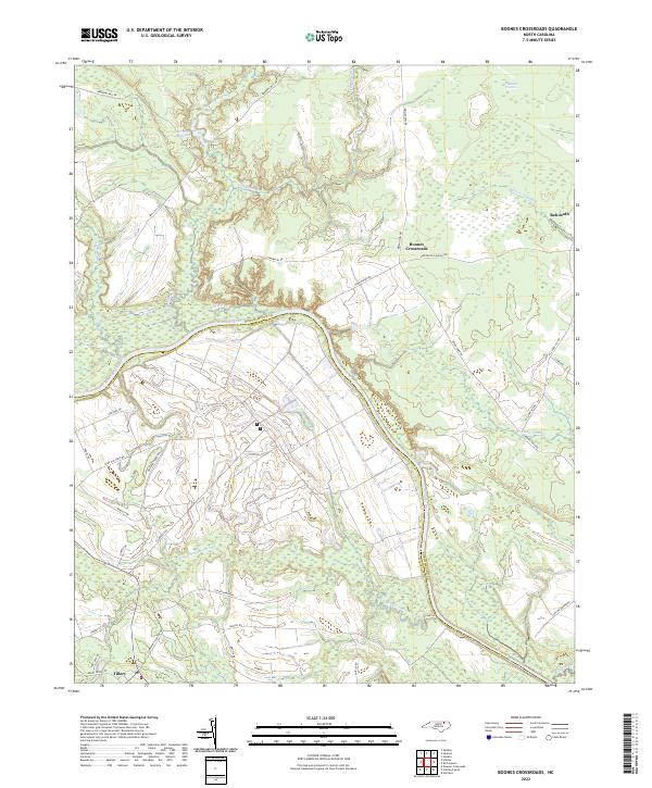 Boones Crossroads topographic map thumbnail
