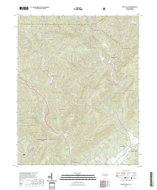 Buffalo Cove topographic map thumbnail
