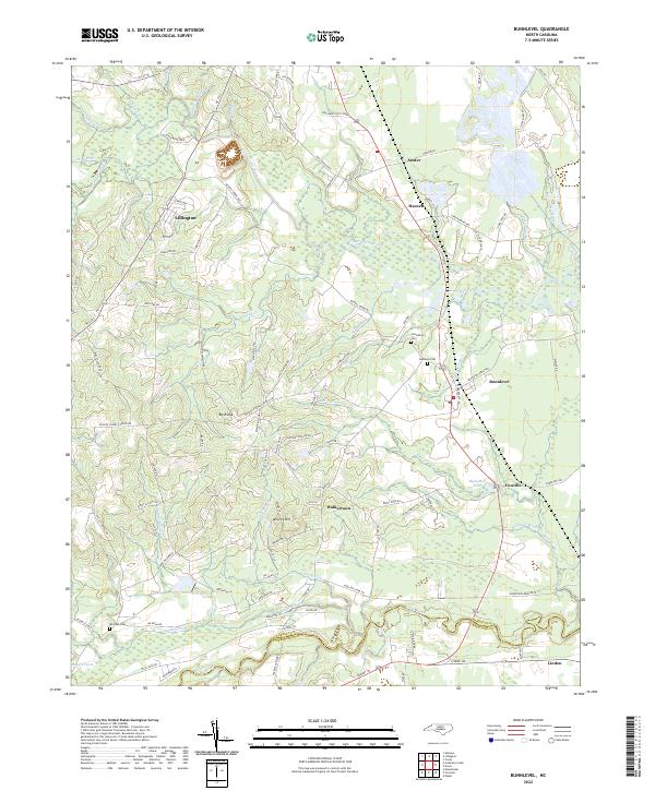 Bunnlevel topographic map thumbnail