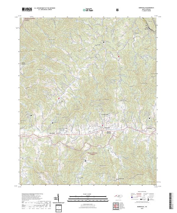 Burnsville topographic map thumbnail