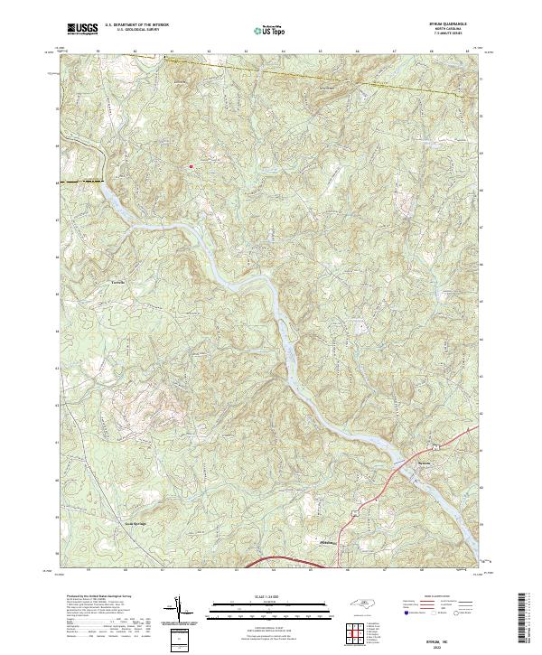 Bynum topographic map thumbnail