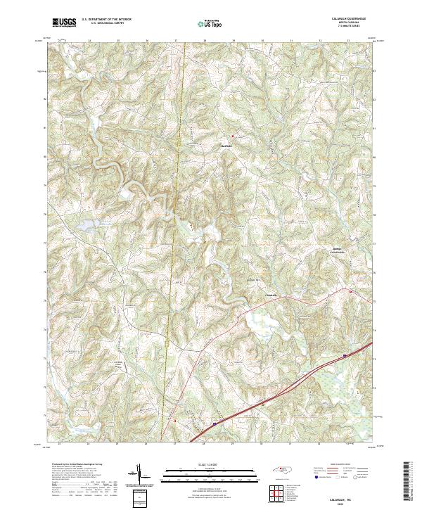 Calahaln topographic map thumbnail