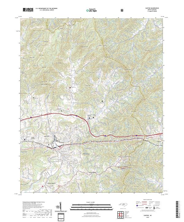 Canton topographic map thumbnail