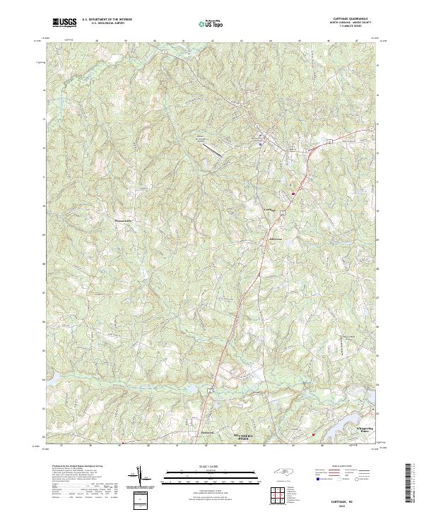 Carthage topographic map thumbnail