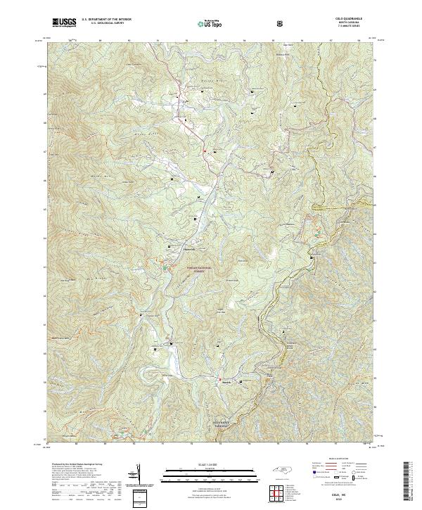 Celo topographic map thumbnail