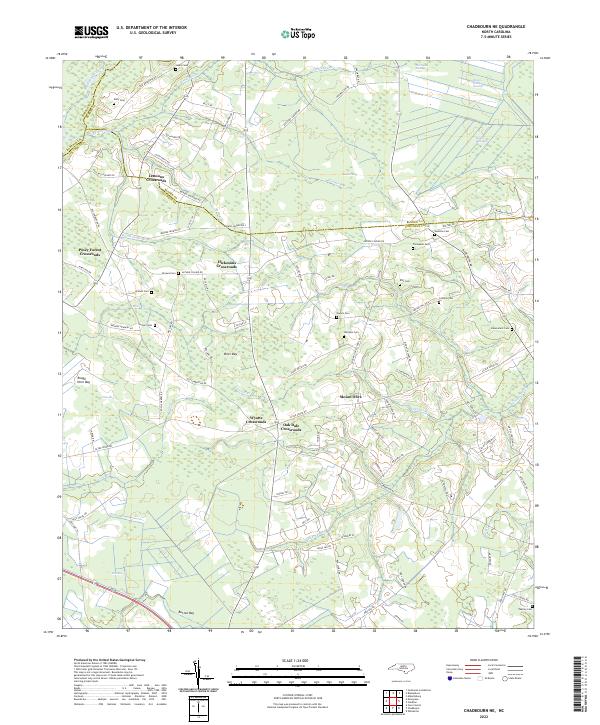 Chadbourn NE topographic map thumbnail