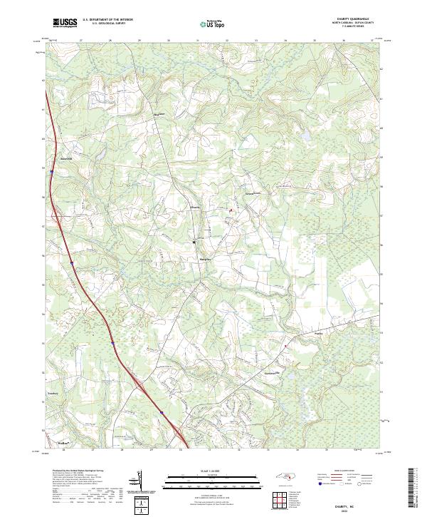 Charity topographic map thumbnail