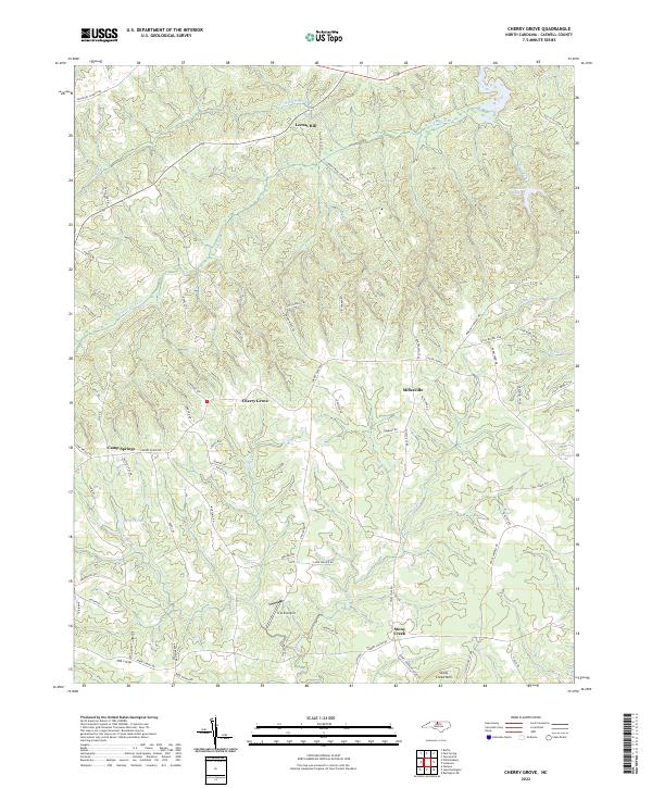 Cherry Grove topographic map thumbnail