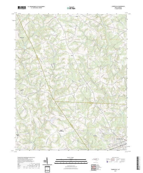 Cherryville topographic map thumbnail