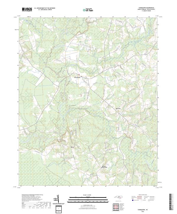 Chinquapin topographic map thumbnail