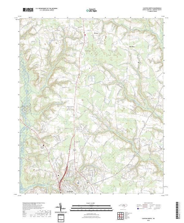 Clinton North topographic map thumbnail