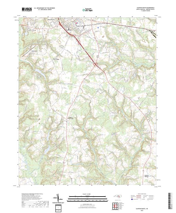 Clinton South topographic map thumbnail