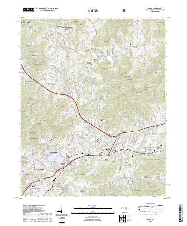 Clyde topographic map thumbnail