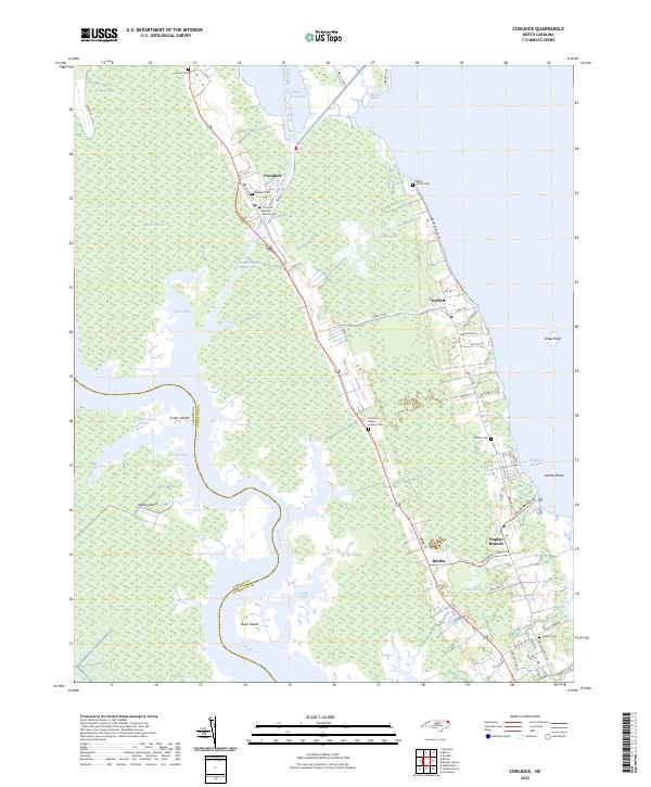 Coinjock topographic map thumbnail