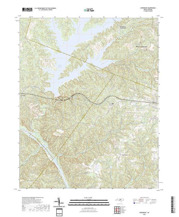 Cokesbury topographic map thumbnail