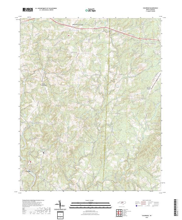 Coleridge topographic map thumbnail