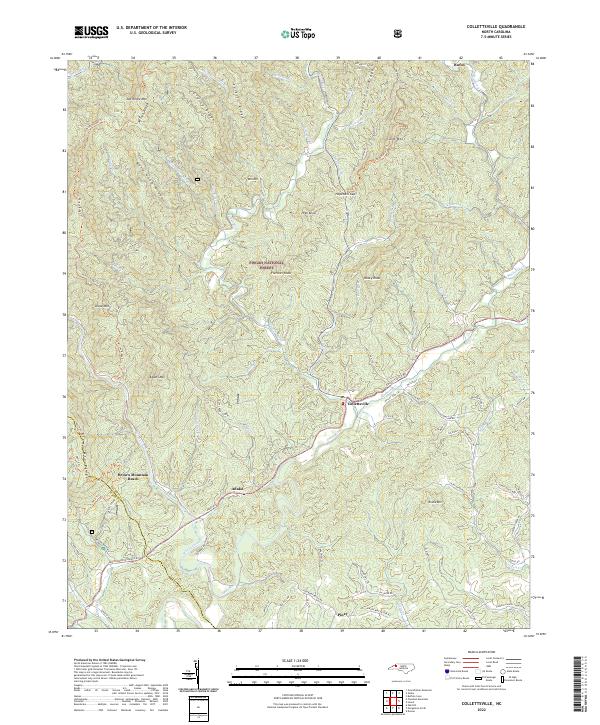 Collettsville topographic map thumbnail