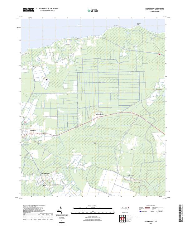 Columbia East topographic map thumbnail