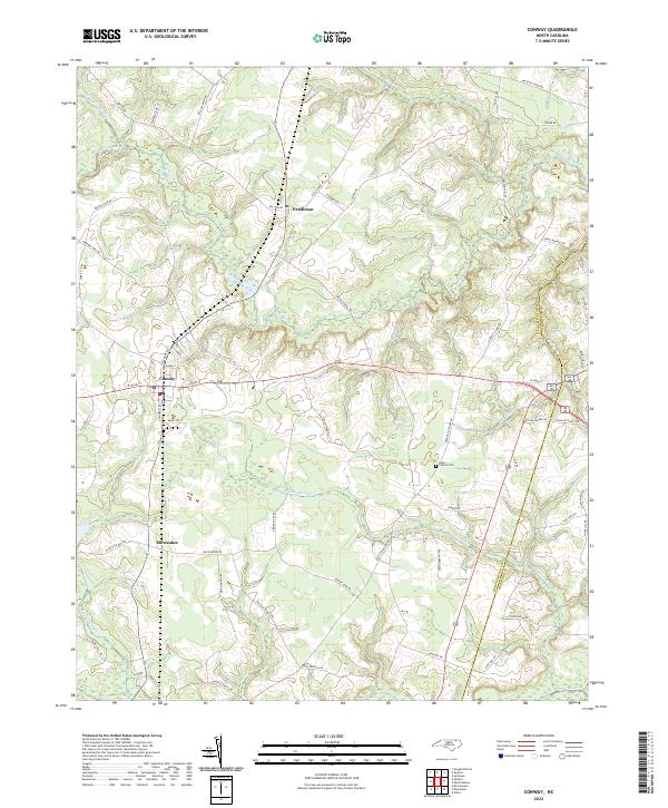 Conway topographic map thumbnail