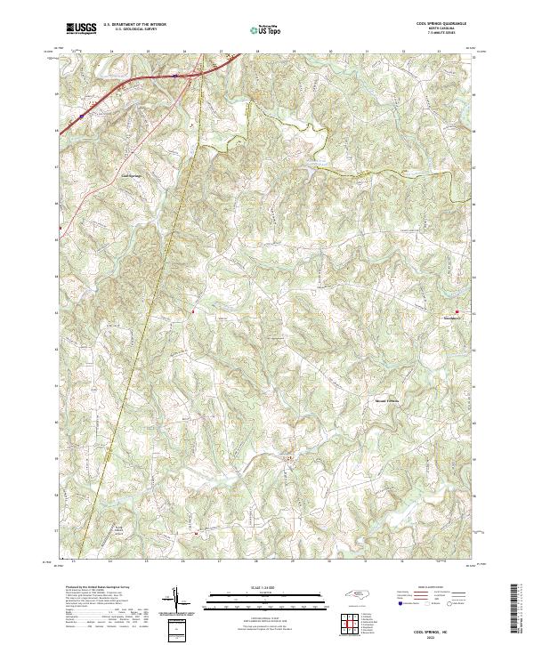 Cool Springs topographic map thumbnail