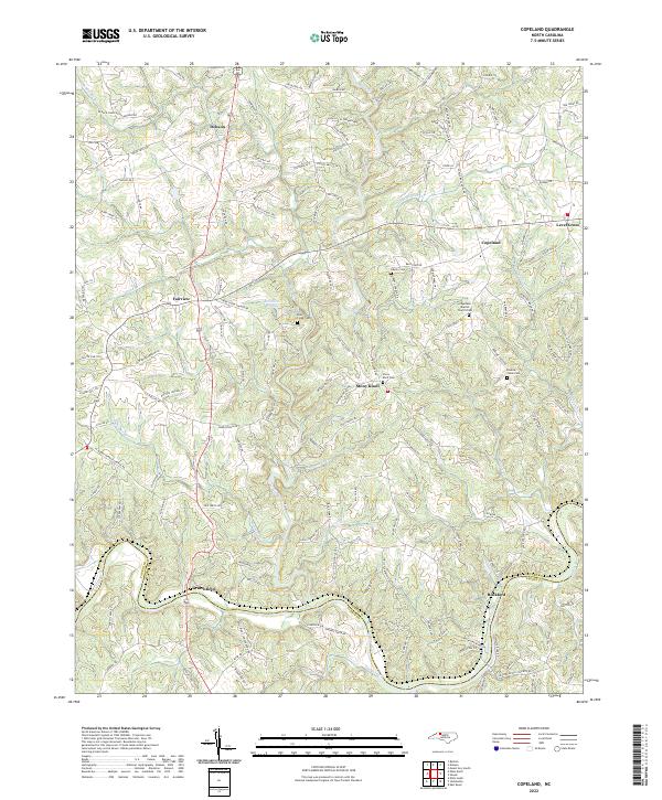 Copeland topographic map thumbnail