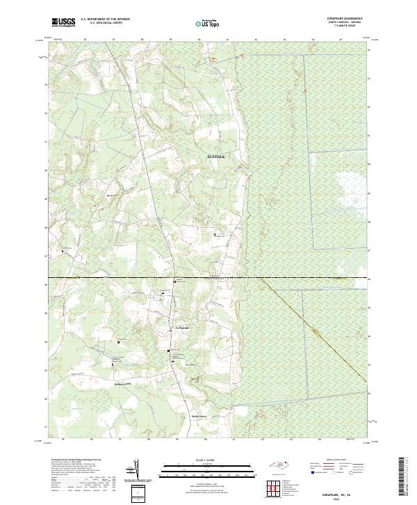 Corapeake topographic map thumbnail