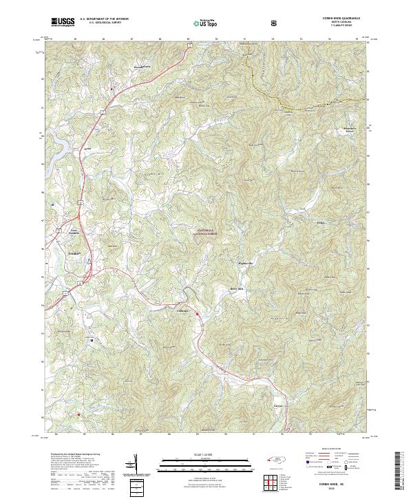 Corbin Knob topographic map thumbnail