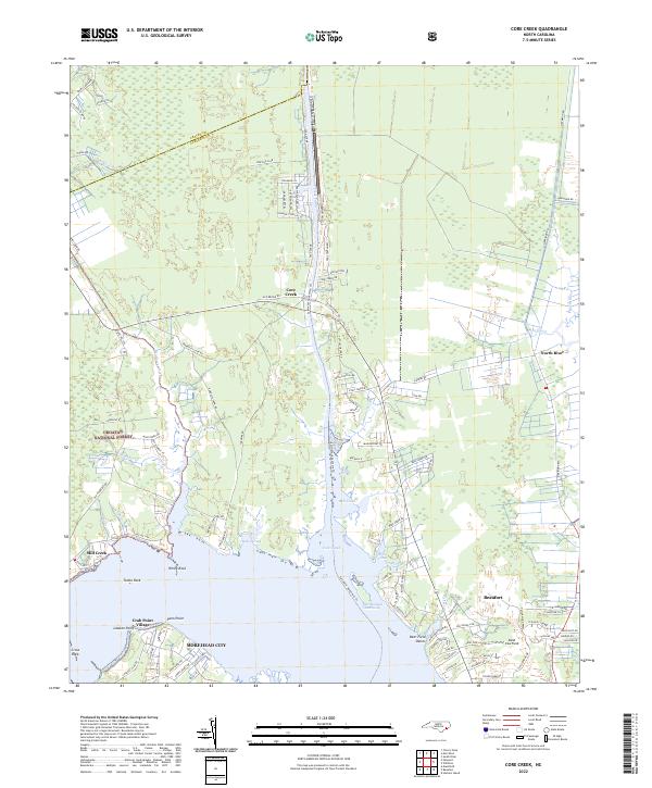Core Creek topographic map thumbnail