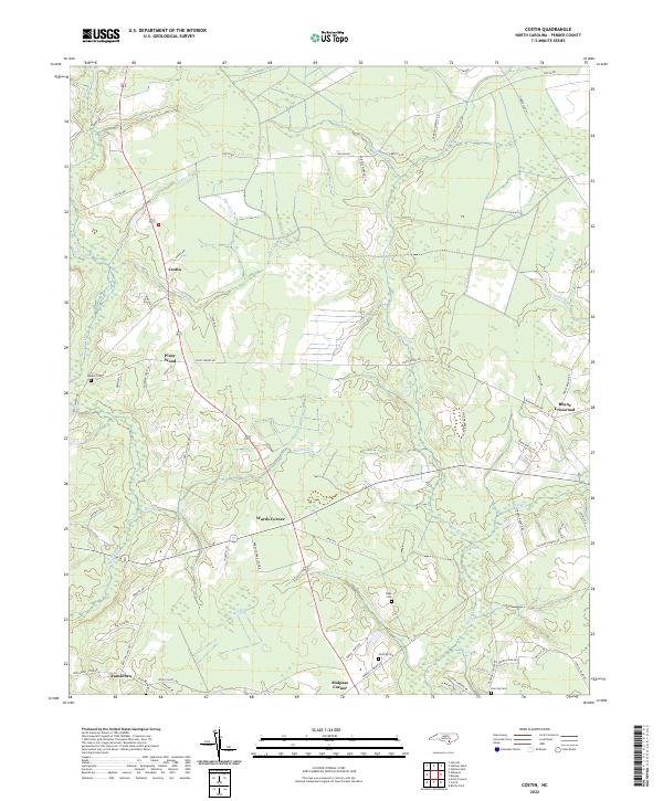Costin topographic map thumbnail