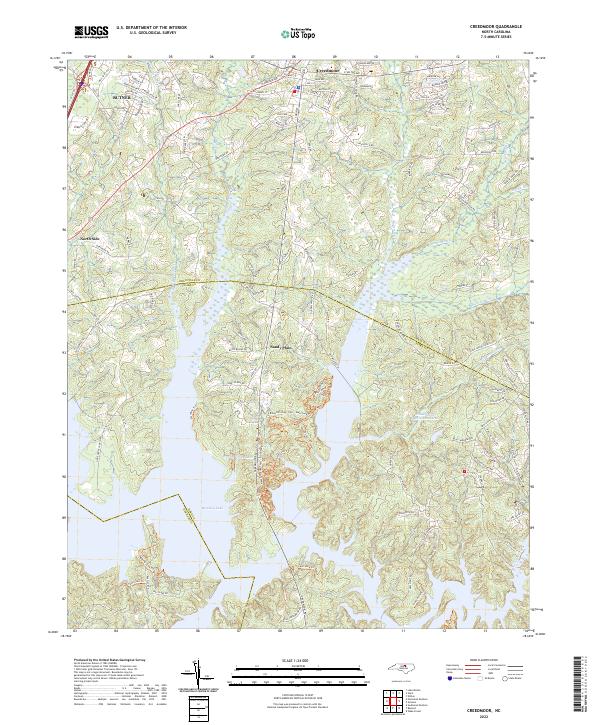 Creedmoor topographic map thumbnail