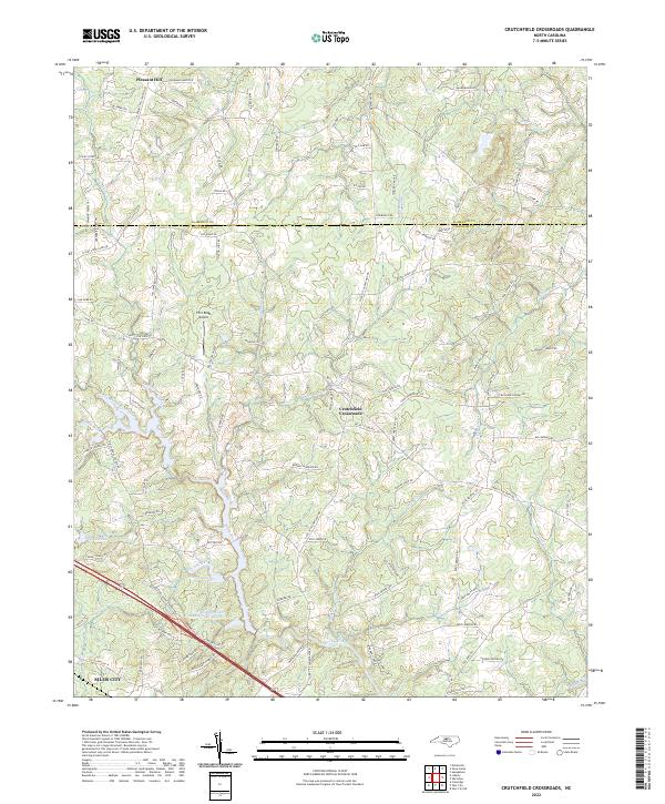 Crutchfield Crossroads topographic map thumbnail