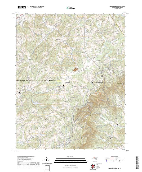 Cumberland Knob topographic map thumbnail