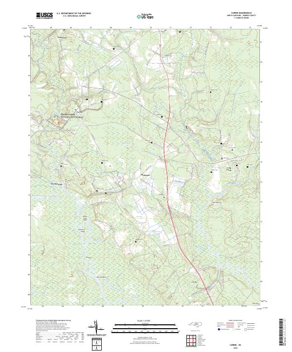 Currie topographic map thumbnail