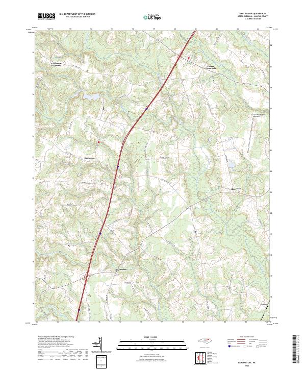 Darlington topographic map thumbnail