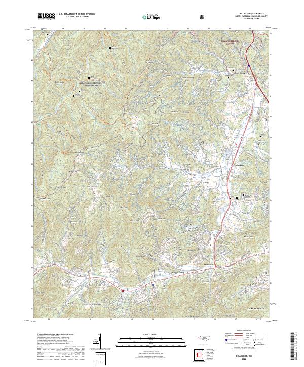 Dellwood topographic map thumbnail