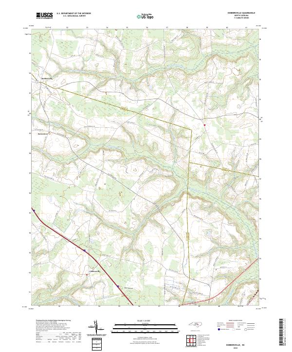 Dobbersville topographic map thumbnail
