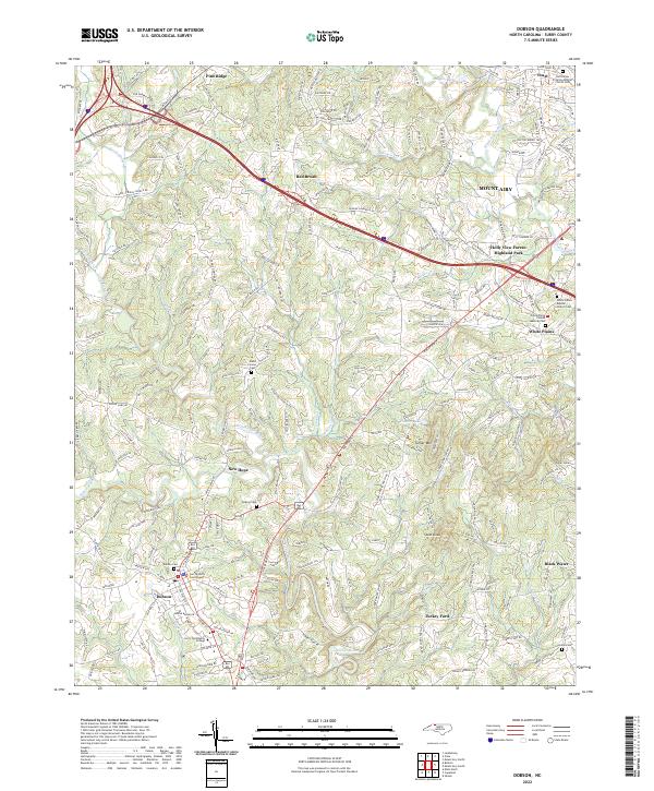 Dobson topographic map thumbnail