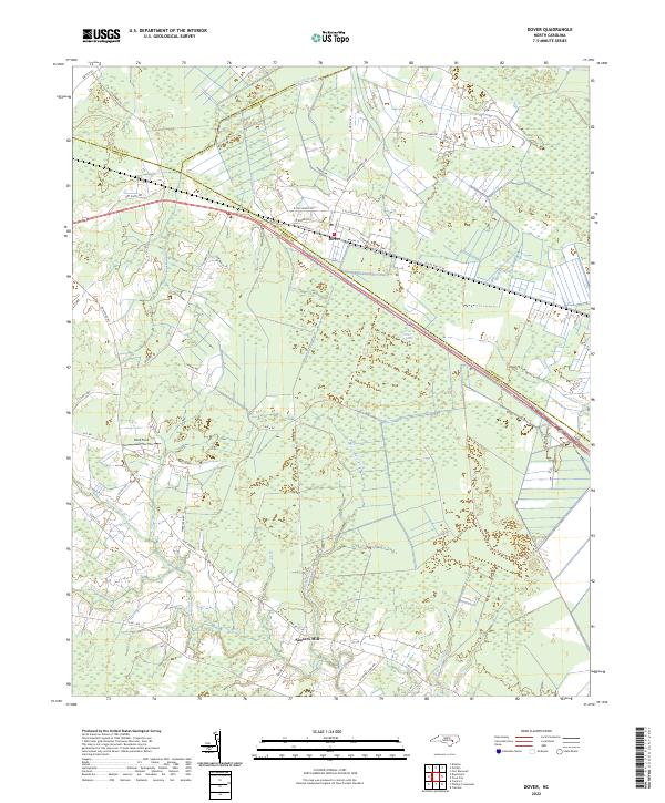 Dover topographic map thumbnail