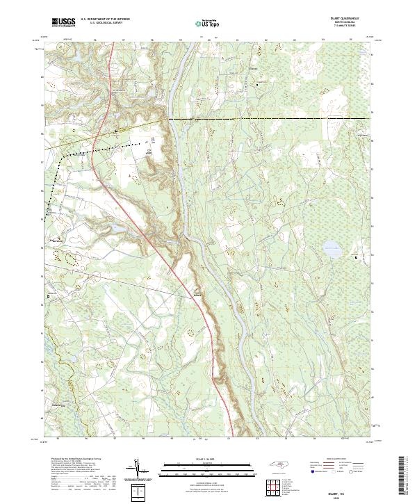 Duart topographic map thumbnail