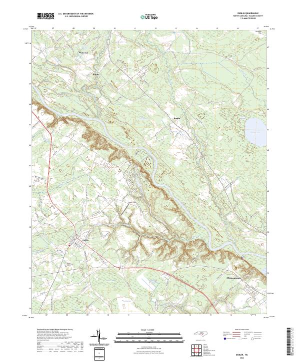 Dublin topographic map thumbnail