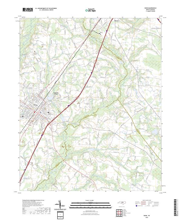 Dunn topographic map thumbnail
