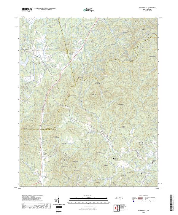 Dysartsville topographic map thumbnail