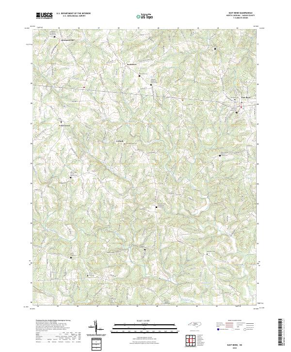 East Bend topographic map thumbnail