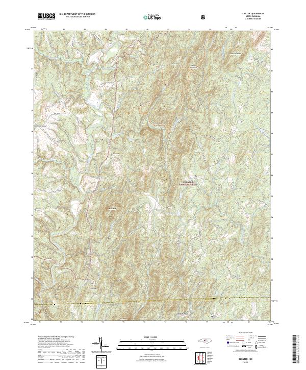 Eleazer topographic map thumbnail