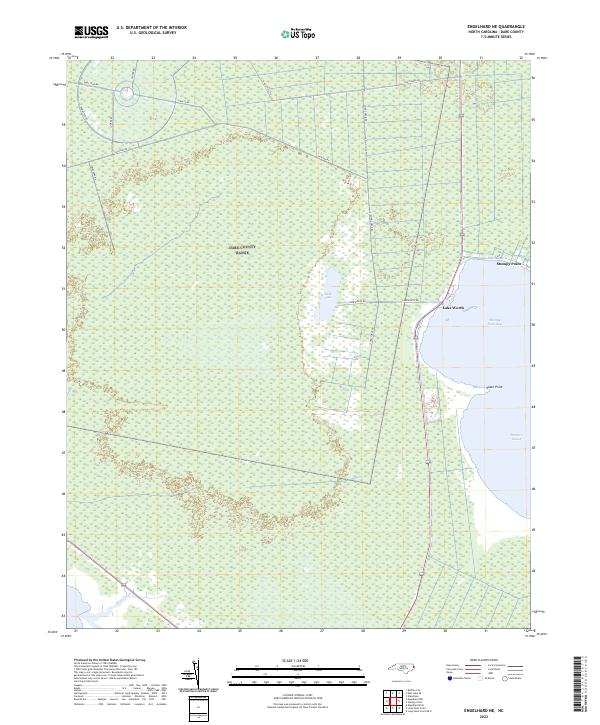 Engelhard NE topographic map thumbnail